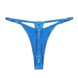 Culottes ajustables à nouer sur le côté, culottes sans entrejambe en dentelle, nouvelles culottes brodées avec perles, lingerie sexy en gros, lingerie érotique pour femmes - Product Image 5