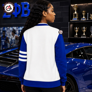 Zeta Phi Beta Finer Embroidery Women Acrylic <b>Cardigans</b> | ZOB Sorority Embroidered Ladies Custom Style <b>Cardigan</b> <b>Sweater</b> - Product Image 2