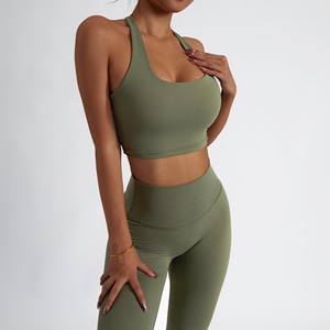 Vêtements de fitness pour femmes sur mesure en gros, ensembles de yoga, vêtements de sport pour femmes, ensembles de yoga de haute qualité avec taille élastique - Product Image 5