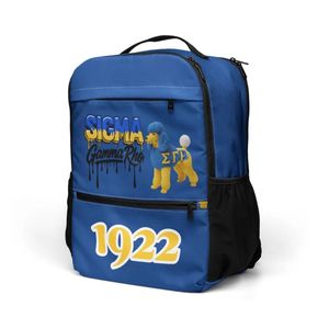 Mochila Utilitaria Sigma Gamma Rho, Gran Capacidad, Múltiples Bolsillos, Bolsa de Viaje Resistente, Estilo Sororidad, para la Universidad, Escuela, Uso Diario - Product Image 3