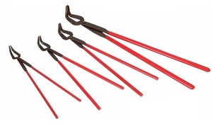 Pince à creuset en acier à poignée rouge pour la pose de bijoux, outils de bricolage SUNTOOLS/STIPL Modèle 202L - Product Image 4