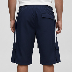 Pantalones Cortos Deportivos para Hombre, 100% Algodón, Color Sólido, Ecológicos, con Bolsillos Laterales, a la Moda, Venta Caliente 2026 - Product Image 3