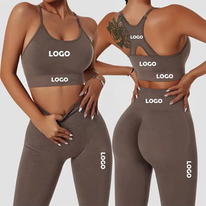 Vêtements de sport pour femmes, sans couture, respirants, réversibles, séchage rapide, soutien-gorge de sport, grande taille, gym, fitness, yoga, vêtements de sport - Product Image 1