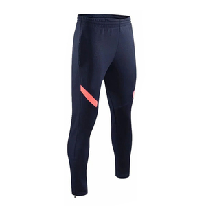 Pantalones Deportivos Azul Marino para Hombre con Detalles en Coral, Bolsillos Laterales, Cintura Elástica, Largos, Transpirables, de Poliéster, para Otoño - Product Image 6