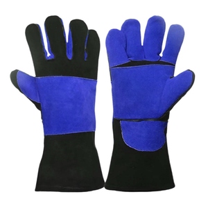 Gants de soudage JNM SAFETY en cuir de vachette pleine fleur de haute qualité, durables, avec paume intégrale, pour travaux lourds et protection des mains en cas d'incendie - Product Image 3