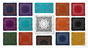 Wholesale Custom Cotton Bandana Square Printed <b>Head</b> Scarf Multifunctional Neck Face <b>Wrap</b> Unisex OEM Logo Breathable Four Seasons - Product Image 2
