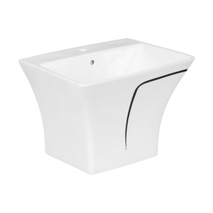 Juego de baño de diseño de artículos sanitarios, precio barato de una pieza, inodoro, cubierta de venta, asiento negro, inodoros EWC de cerámica al por mayor - Product Image 5