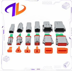 ขั้วต่อสายไฟรถยนต์แบบกันน้ำ รุ่น DT06-3S แบบ 3 ขา ทำจากทองแดง หุ้มด้วยไนลอน สำหรับขั้วต่อตัวเมีย สีเทา ซีรีส์ DT - Product Image 5