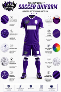 Fabricant de vêtements de sport professionnels OEM, uniformes de football personnalisés, respirants et à séchage rapide, pour adultes. - Product Image 3