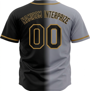 Uniformes de Softbol de Diseño Original para Parejas, con Malla Cosida de Poliéster, Logotipo Personalizado del Equipo, Bloques de Color, Camisetas de Béisbol - Product Image 3