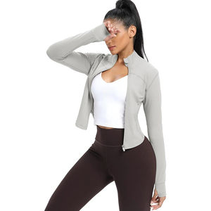 Manufacturer Professional Women's Activewear Gym <b>Jacket</b> Long Sleeve Fitness Running Training Wear Women's Fitness <b>Jackets</b> - Product Image 4