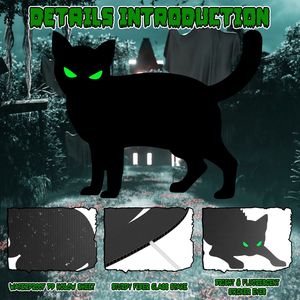 Letrero Fluorescente para Jardín de Halloween, 10 Estacas Decorativas para Casa Embrujada, Jardín, Patio, Letrero Fluorescente para Jardín de Halloween - Product Image 3