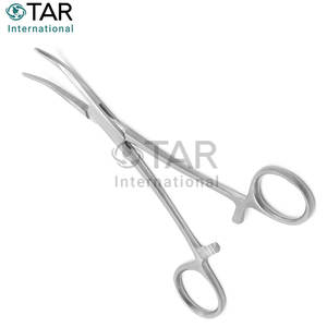 Pinces hémostatiques en acier inoxydable Crile 5,5 pouces, courbées, instrument chirurgical, poignée verrouillable, usage médical, dentaire, vétérinaire, laboratoire - Product Image 4