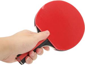 Raqueta de Tenis de Mesa Profesional de Alta Calidad, Fibra de Carbono y Plástico, Hoja de Madera Duradera, Agarre Cómodo, Goma con Puntos, ZARSAH - Product Image 6