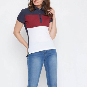 Polo décontracté pour femme avec logo personnalisé, manches courtes, en piqué de coton respirant, idéal pour le golf, les sports et les uniformes d'équipe, haut d'été pour femme - Product Image 4