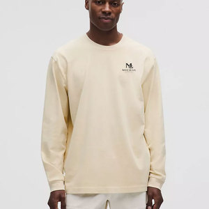Camiseta Ligera de Manga Larga para Hombre, Material Transpirable, Corte Moderno, Estilo Casual, Apta para Uso Diario en Todas las Estaciones - Product Image 1