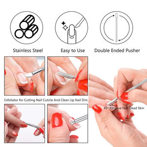 Stainless Steel <b>Nail</b> Care <b>Tool</b> Cuticle Cleaner Professional <b>Nail</b> <b>Tool</b> Cuticle Pusher Stainless Steel Cuticle Cleaner Pusher - Product Image 4