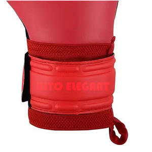Premium Quality German <b>Latex</b> Custom Design Black and Red German <b>Latex</b> Stretchable Soccer Goalkeeper <b>Gloves</b> 3mm German <b>Latex</b> - Product Image 5
