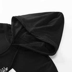 Sweat à capuche en éponge française 100% coton de luxe pour hommes Logo imprimé personnalisé coupe bouffante surdimensionnée conception de fermeture éclair brodée hiver - Product Image 2