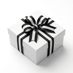 ริบบิ้นโกรเกรนสีดำขาวลายเส้นตรงกลางขนาด 25 มม. 1 นิ้ว ขายส่ง สำหรับทำโบว์ติดผม ห่อของขวัญ งานฝีมือ DIY และงานตกแต่ง - Product Image 5