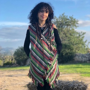 Boho Hooded <b>Poncho</b> Vest Warm Festival Jacket Fairy Pixie Hippie Winter Layer Lightweight Cozy Bohemian Outerwear - Product Image 3