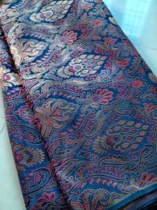 visscosse kimkhab fabric with jacquard print - Product Image 3