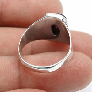Natural Oval Cut Pink Tourmaline Gemstone <b>Ring</b> Handmade Bezel Setting IGI Certified Unisex <b>Boho</b> <b>Ring</b> With 925 Sterling Stamp - Product Image 3