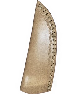 Cuchillo de caza y camping de hoja fija con punta de caída, de acero de Damasco forjado, con mango de madera Pakka azul, 3 años de garantía, personalizable DIY - Product Image 2