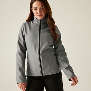 <b>Custom</b> Women Softshell Jacket Stand Collar Outdoor Casual Windproof Full Zip Utility Pockets Lightweight Weather Resistant Wear - Product Image 3
