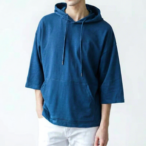 ผู้ผลิตเสื้อฮู้ดดี้สีขาวเปล่าขนาดใหญ่พิเศษแบบขายส่ง พร้อมบริการพิมพ์ลายกราฟิกสตรีทแวร์ พิมพ์ลายพัฟฟ์ สำหรับผู้ชาย รุ่น B - Product Image 4