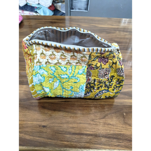 กระเป๋าเครื่องสำอางแบบพกพา ลายปักเรขาคณิตสไตล์โบฮีเมียน วินเทจ เป็นมิตรกับสิ่งแวดล้อม ทนทาน  ผ้าหุ้มกระเป๋า  ลายหลากสี - Product Image 1