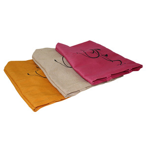 Sac fourre-tout personnalisé en jute avec poche, imprimé floral promotionnel, couleurs teintes disponibles, longue poignée, pour courses et transport - Product Image 4