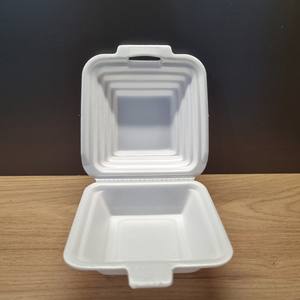 Plato/Bandeja/Contenedor/Caja de Espuma PS Desechable de 9x9, 8x8 con Logotipo Personalizado, Fábrica en Vietnam, Servicio OEM para Comida para Llevar - Product Image 3