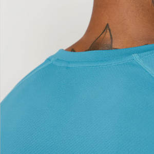 T-shirt de sport athlétique 2026 en coton 100% extensible, respirant et compressé, coupe régulière et ajustée, 180 grammes, écoresponsable - Product Image 5