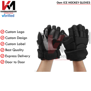 Gants de hockey sur glace personnalisés, gants de hockey à poignet réglable pour l'entraînement et les matchs, équipement de protection OEM - Product Image 2