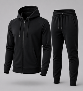 <b>Long</b> <b>Sleeves</b> Men Tracksuit Winter Hooded Casual Solid Hot Selling Wholesale Price Men Tracksuit Made in High Quality - Product Image 1