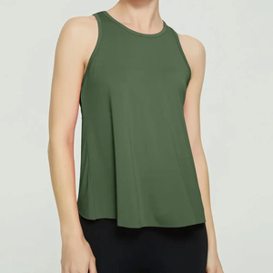 Top deportivo transpirable de talla grande para mujer, sujetador deportivo personalizable, chaleco de yoga acanalado corto, sin espalda, informal, de punto. - Product Image 1