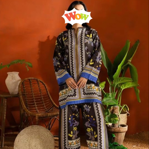 Nouvel ensemble Salwar Kameez 3 pièces non cousu pour femmes adultes, en tissu lawn d'été, coloré, élégant, de haute qualité, style pakistanais - Product Image 1