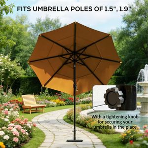 Base e Supporto per Ombrellone da Patio per Terrazze - Accessorio Premium per Arredamento Esterno - Product Image 2