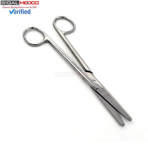 ชุดกรรไกรผ่าตัด 2 ชิ้น ขนาด 6.75 นิ้ว แบบตรงและโค้ง ยาว หนา แข็งแรง แม่นยำ ใช้งานด้วยมือ ได้รับการรับรองมาตรฐาน CE ระดับ I ผลิตด้วยวัสดุคุณภาพพรีเมียม - Product Image 3