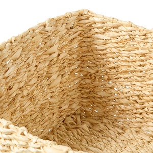 Ensemble de 2 paniers en jonc de mer beige, faits à la main, paniers de rangement, vente en gros, écologiques, fabriqués au Vietnam - Product Image 4