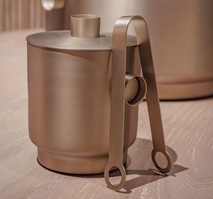 Seau à vin en acier inoxydable, design minimaliste rond, résistant à la rouille, bac à boissons pour fêtes, pour refroidir le champagne - Product Image 2