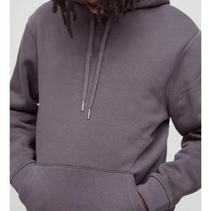 Sudadera con Capucha Personalizada con Bordado y Estampado, 100% Algodón, Gruesa, Estilo Pullover, Color Lavanda, Felpa, Vintage, Secado Rápido, con Bolsillo, Unisex - Product Image 2