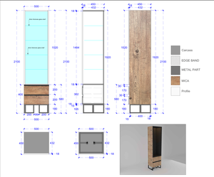 Mueble Moderno para Vajilla con Puerta de Vidrio y Estantes de Almacenamiento para Comedor o Cocina, Mueble Elegante y Duradero - Product Image 2
