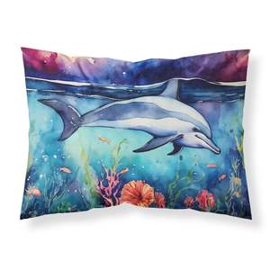 Funda De Almohada decorativa estándar Dolphin, fundas de cojín ligeras y Súper suaves de fácil cuidado - Product Image 1