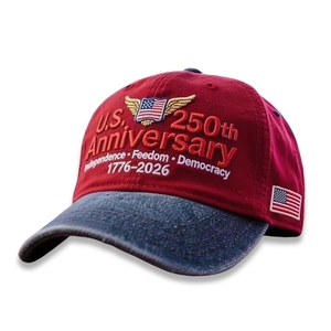 Gorra de Béisbol Patriótica de Poliéster con Diseño del Águila y Campana de la Libertad en Bordado 3D, Cierre de Hebilla Metálica, Edición del 250 Aniversario de EE. UU. - Product Image 4