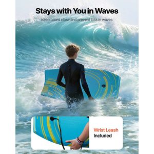 Bodyboard da 42 Pollici con Anima in Schiuma EPS, Leash da Polso, Resistente ai Raggi UV, per Principianti e Giovani - Product Image 6
