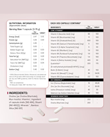 Capsules multivitaminées quotidiennes pour femmes, complexe vitaminique méthylé pour l'énergie, l'immunité et le soutien général du bien-être