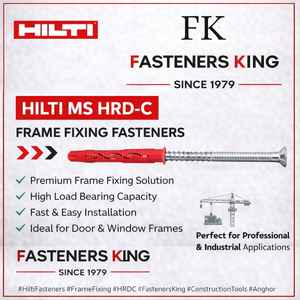 Ancrage de cadre HI LTI HRD-C10x100, fixations en nylon avec vis à tête fraisée, zincées, pour béton, expansion. - Product Image 2