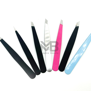 Pinzas de Precisión para Cejas con Logotipo Personalizado, Diseño Multicolor, Pinzas de Acero Inoxidable, Estilo Moderno - Product Image 2
